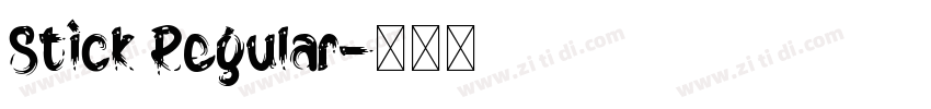Stick Regular字体转换